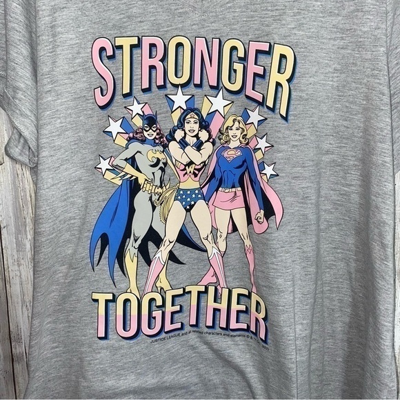 Lane Bryant Classic Stronger Together Grey Tee - Picture 3 of 5